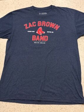 Zac Brown Band Fenway Park Boston 2018 Concert T Shirt Large Country Music Tee
